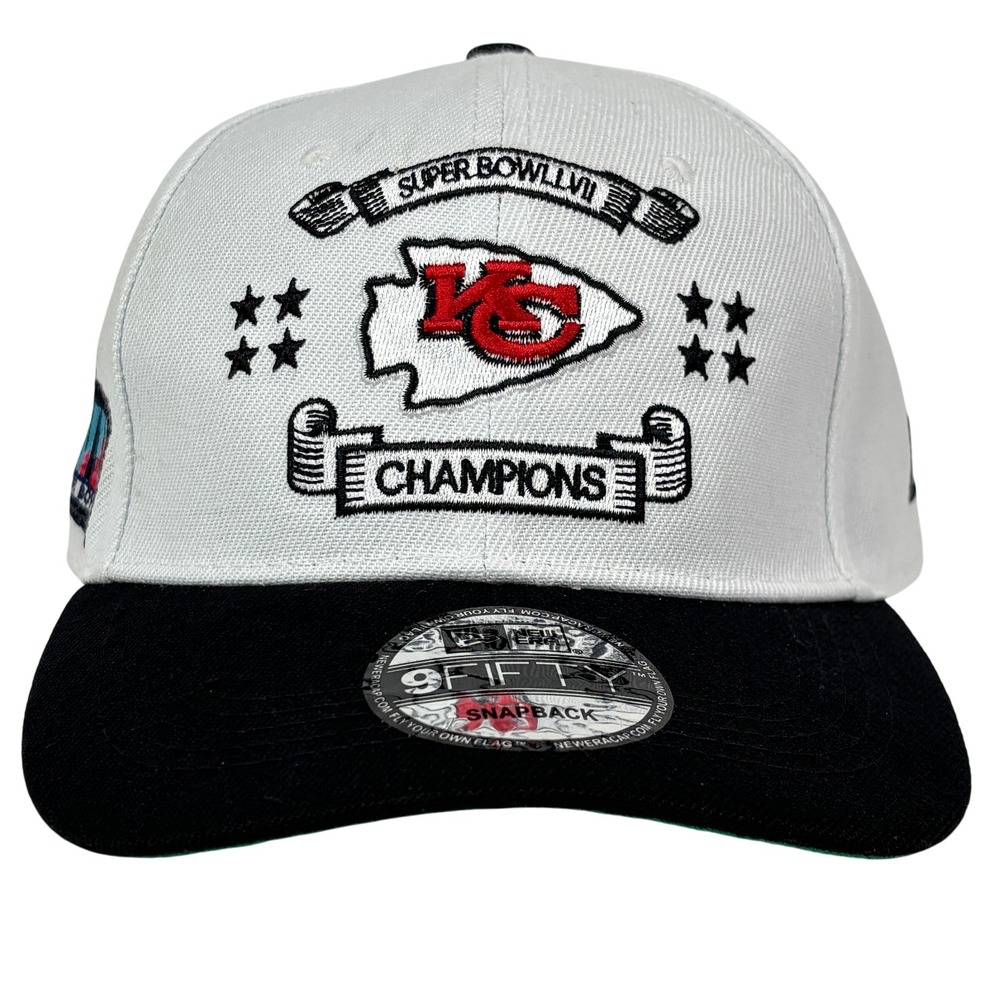 New Era Kansas City Chiefs Super Bowl LVII Champions 9FIFTY Snapback Hat White